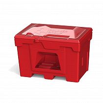 Ящик для песка 500л с дозатором, красный