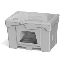 Ящик для песка 500л с дозатором, серый