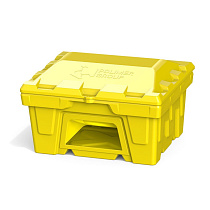 Ящик для песка 250 литров с дозатором, желтый