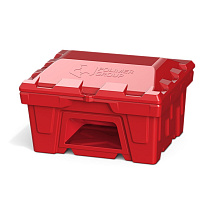 Ящик для песка 250 литров с дозатором, красный